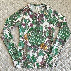 NWT Trina Turk long sleeve rash guard